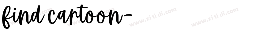 find cartoon字体转换